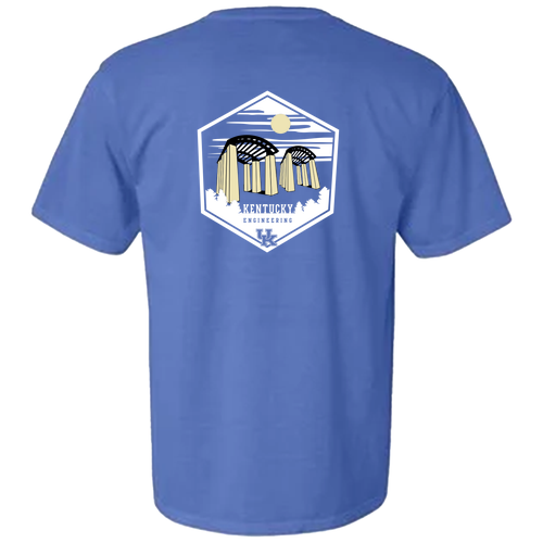 Comfort Colors Ringspun Garment Dyed T Shirt -- Flo Blue