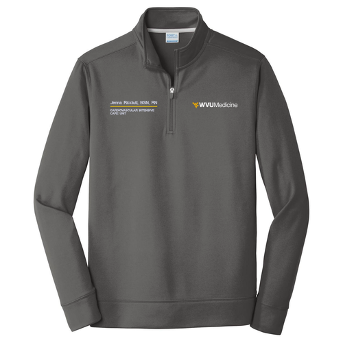 Port & Company Performance Fleece 1/4-Zip Pullover Sweatshirt -- Charcoal
