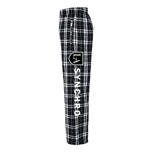 Boxercraft Youth Flannel Pants -- Black / White