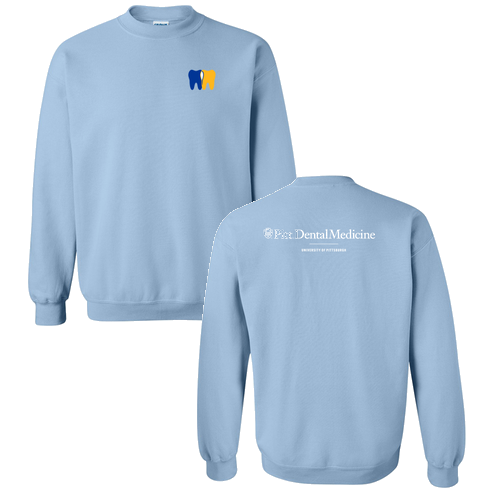 Pitt Dental Medicine Crewneck -- Light Blue