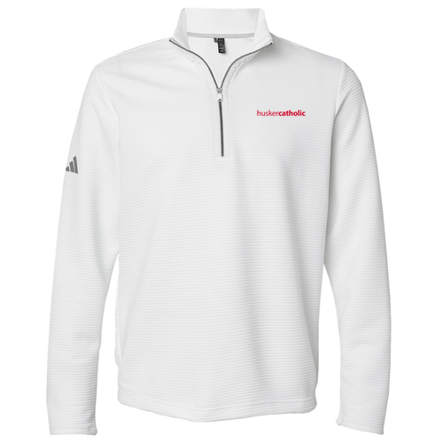 Adidas Spacer Quarter-Zip Pullover -- Core White