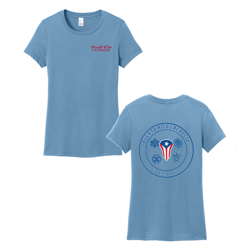 Taino Symbol Women's Tee -- Tundra Blue