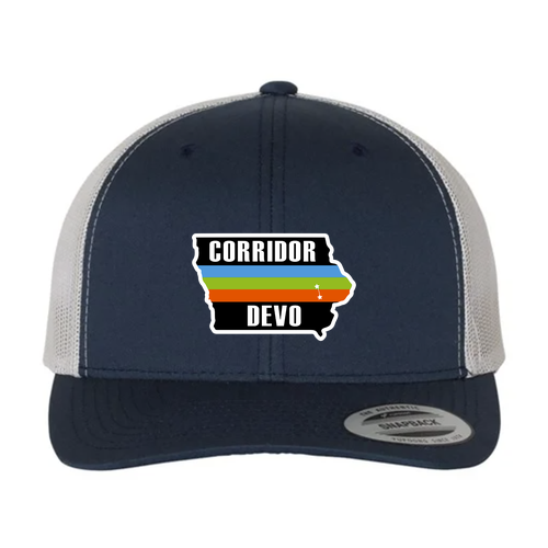Yupoong Retro Trucker -- Navy / Silver