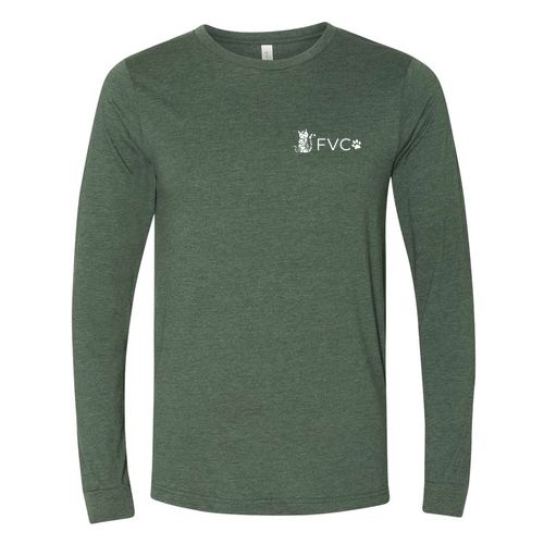 Bella+Canvas Unisex Heather Cvc Long Sleeve Tee- Heathers -- Heather Forest