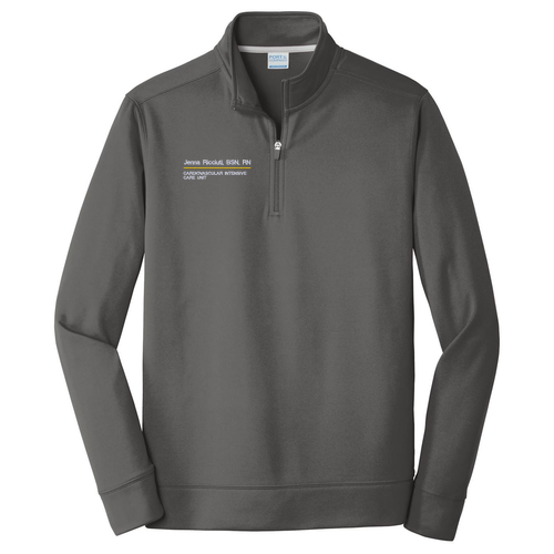 Port & Company Performance Fleece 1/4-Zip Pullover Sweatshirt -- Charcoal
