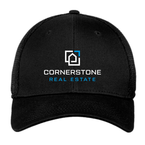 New Era Stretch Mesh Hat -- Black