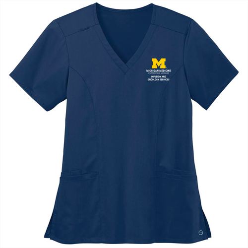 Wonderwink Women's Premiere Flex ï¿½ V-Neck Top -- Navy