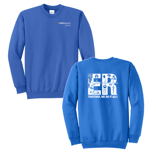 Port and Company Classic Crewneck Sweatshirt -- Royal