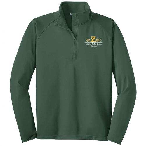 Sport Tek Sport Wick Stretch Half Zip Pullover -- Forest Green