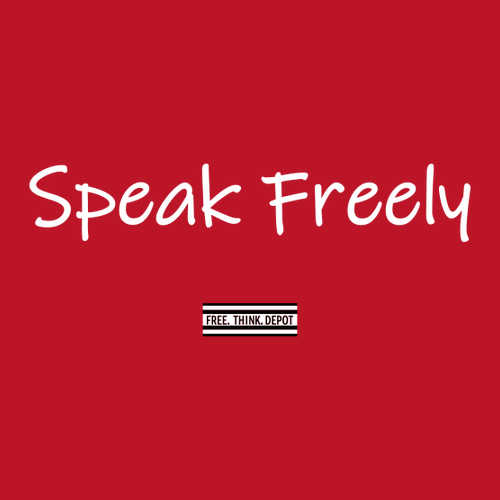 Speak Freely T-Shirt -- Red