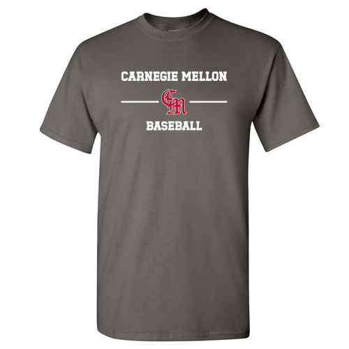 Carnegie Mellon Baseball T-Shirt -- Charcoal