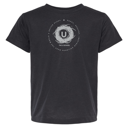 Toddler Bella Canvas Triblend Short Sleeve Tee -- Solid Black