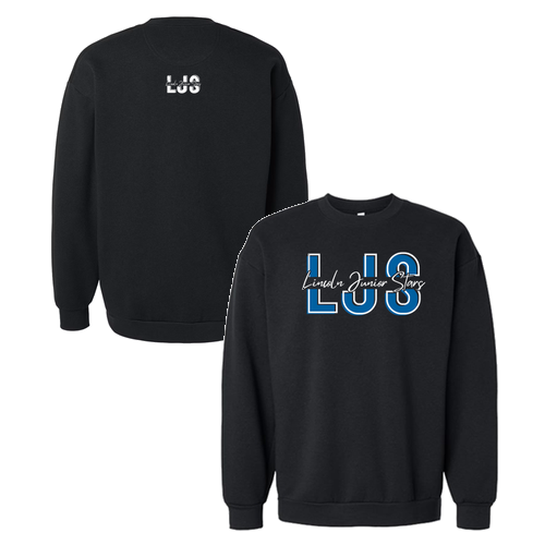 Unisex LJS Crewneck Sweatshirt -- Black