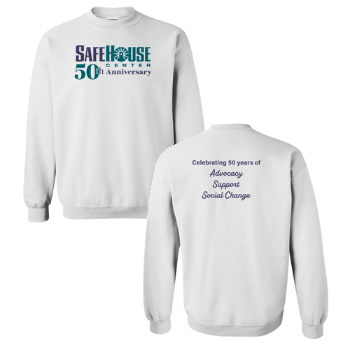 Crew Neck Sweatshirt -- White