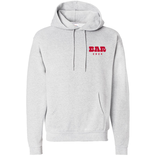 Hanes 7.8 Oz., 50/50 Comfort Blend Fleece Pullover Hood Adult -- Ash