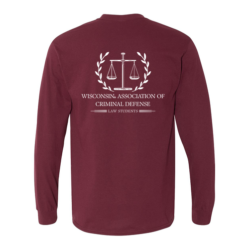 Gildan Heavy Cotton Longsleeve T-Shirt -- Maroon