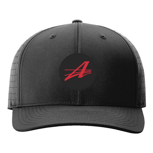 Richardson Laser Perf R-Flex Cap -- Black, AES