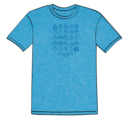 Gildan Heavy Cotton Basic T-Shirt -- Heather Sapphire