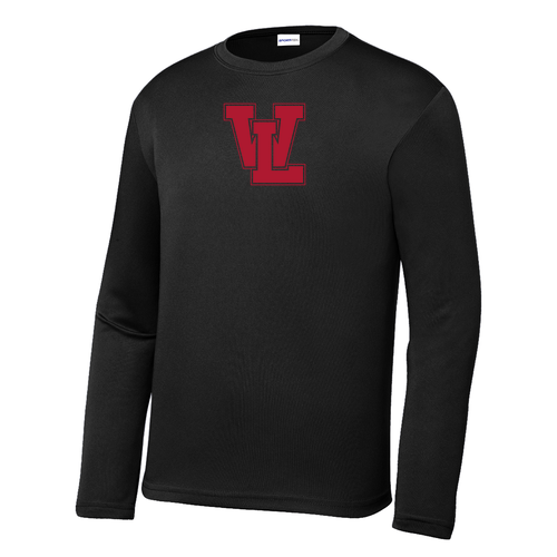 Youth Sport Tek Long Sleeve Wicking Competitor Tee -- Black