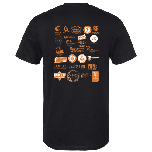 Sunset Adult T-Shirt -- Pitch Black