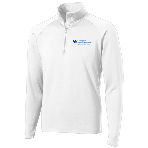Sport Tek Sport Wick Stretch Half Zip Pullover -- White