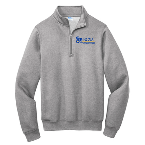 Port and Company Core Fleece Quarter-Zip Pullover Sweatshirt -- Athletic Heather