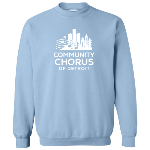 Crew Neck Sweatshirt -- Light Blue