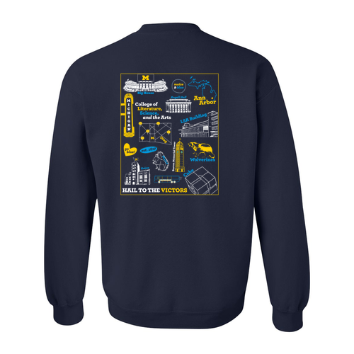 Gildan Heavy Blend Crewneck Sweatshirt -- Navy