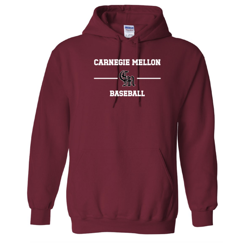 Carnegie Mellon Baseball Hooded Sweatshirt -- Cardinal Red