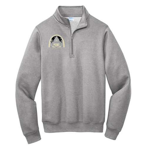 Port and Company Core Fleece Quarter-Zip Pullover Sweatshirt -- Athletic Heather