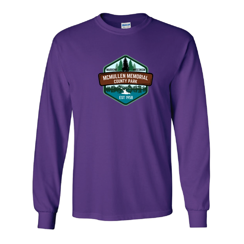 Gildan Ultra Cotton Longsleeve Basic T-Shirt -- Purple