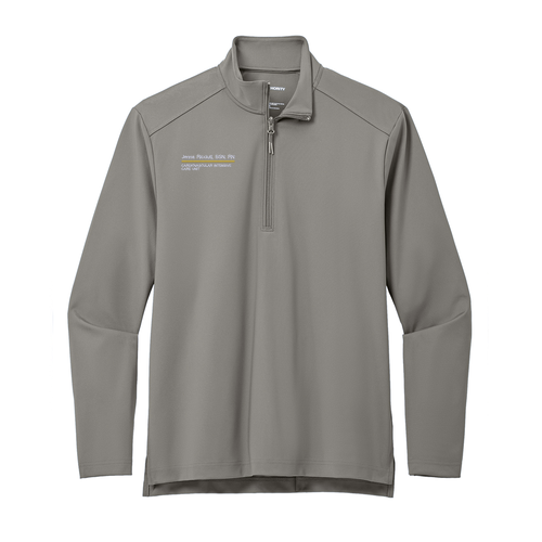 Port Authority C-FREE Double Knit 1/4-Zip -- Smoke Grey