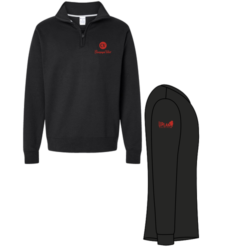 Champion Powerblend Quarter-Zip Sweatshirt -- Black