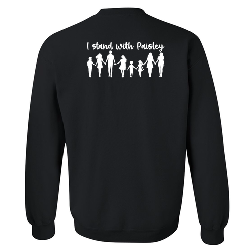 Ribbon Design Gildan Heavy Blend Crew Neck Sweatshirt -- Black