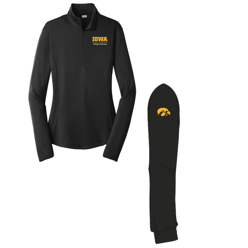 Sport-Tek Ladies PosiCharge Competitor Quarter Zip Pullover -- Black