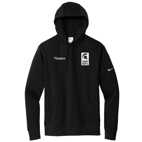 Nike Club Fleece Sleeve Swoosh Pullover Hoodie -- Black