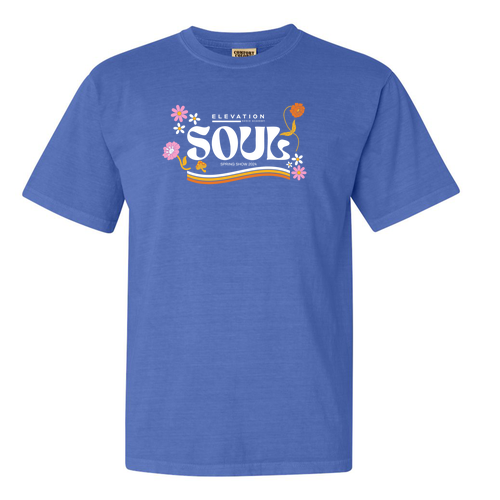 Comfort Colors Adult Tee -- Flo Blue