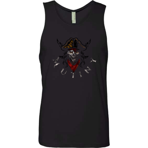 Mutiny Next Level Apparel Cotton Muscle Tank -- Black
