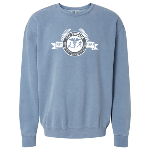 Comfort Colors Lightweight Adult Ringspun Crewneck Sweatshirt -- Blue Jean