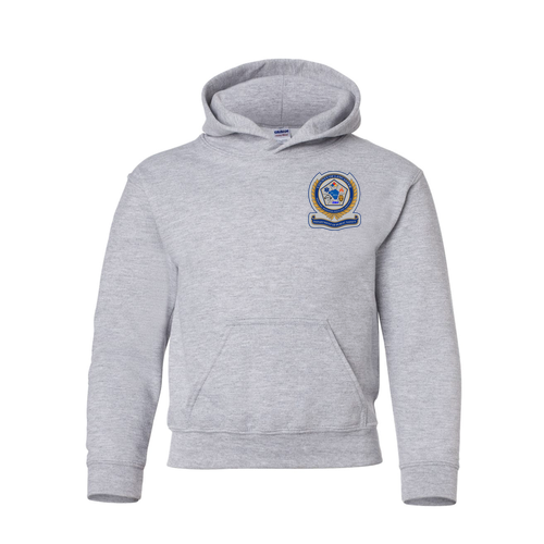 Youth Hooded Sweatshirt -- Sport Grey