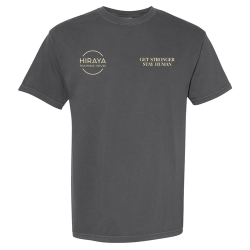 Get Stronger, Stay Human Tee -- Pepper