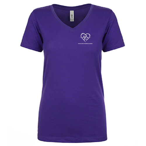 Next Level Ladies Ideal V-Neck Tee -- Purple Rush