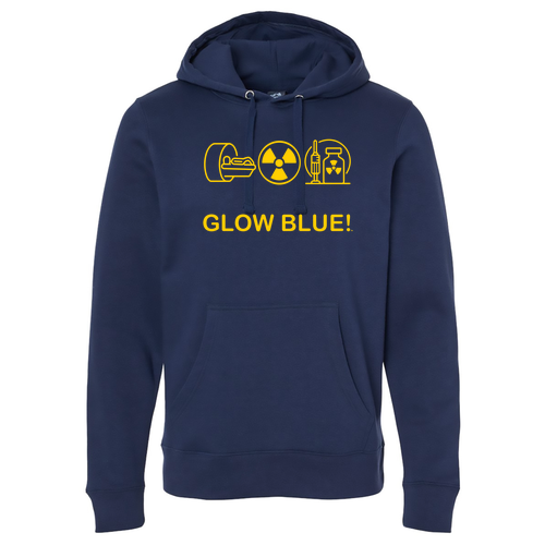 J America Soft BTB Fleece Hooded Sweatshirt -- True Navy