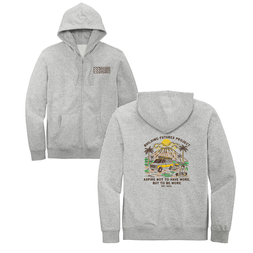 District V.I.T. Fleece Full-Zip Hoodie -- Light Heather Grey