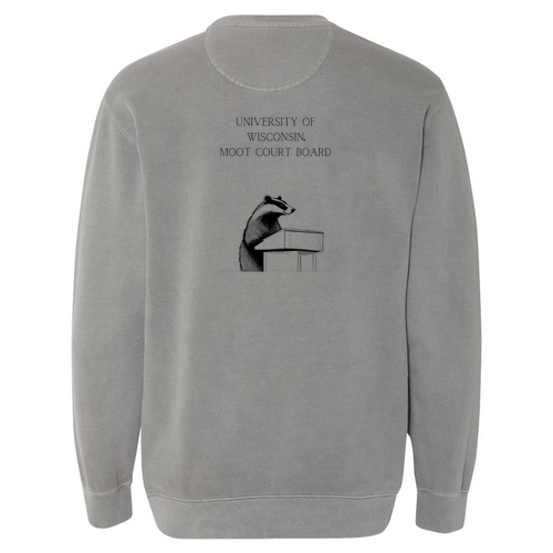 Comfort Colors Unisex Garment-Dyed Crewneck Sweatshirt -- Grey