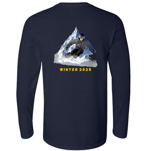 Gildan Softstyle Longsleeve T Shirt -- Navy