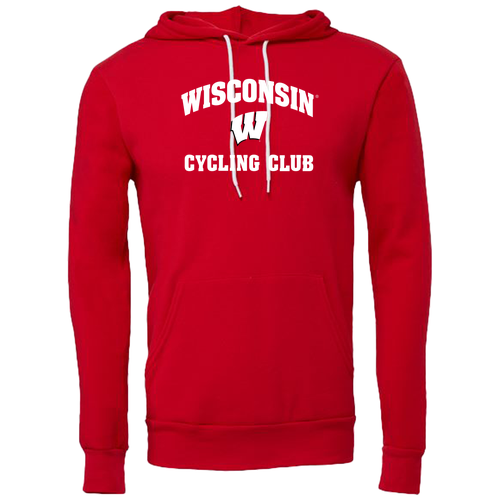 Wisconsin Cycling Club Hoodie -- Red