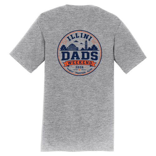 Illini Dads Short Sleeve Tee -- Athletic Heather