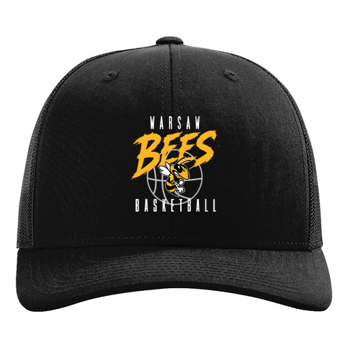 Warsaw Bees Richardson Snapback Trucker Cap -- Black