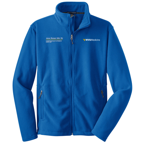 Embroidered Port Authority Value Fleece Jacket -- True Royal